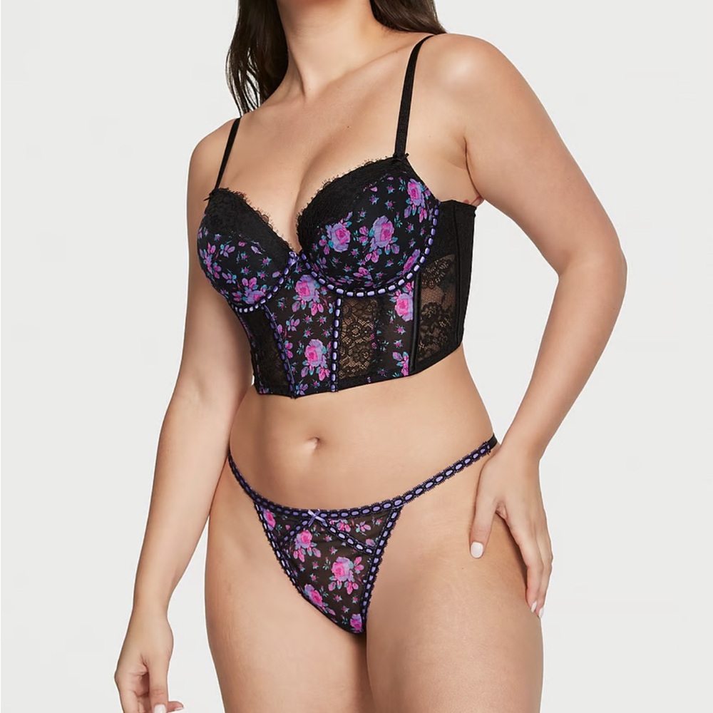 Stretch Satin Corset and underwear